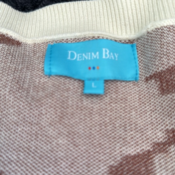 Denim Bay Cardigan Girls Large EUC - Picture 3 of 4
